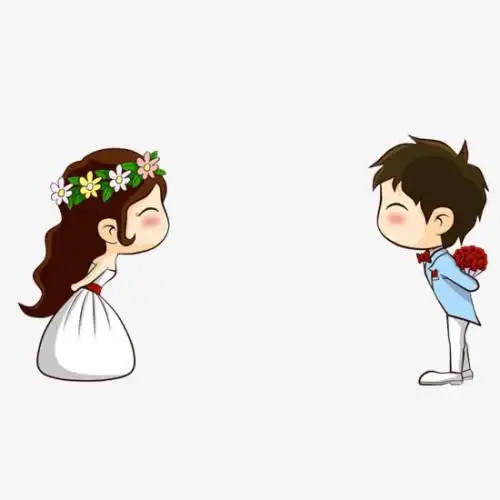 新郎新娘一左一右头像