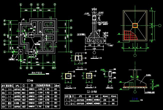 求一个堂屋靠右边砌的农村地基图设计?二层如何设计?