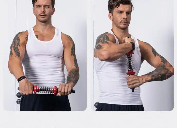 臂力器男士40kg握力腕力器练手力50小臂力量肌肉训练30臂力棒的双层