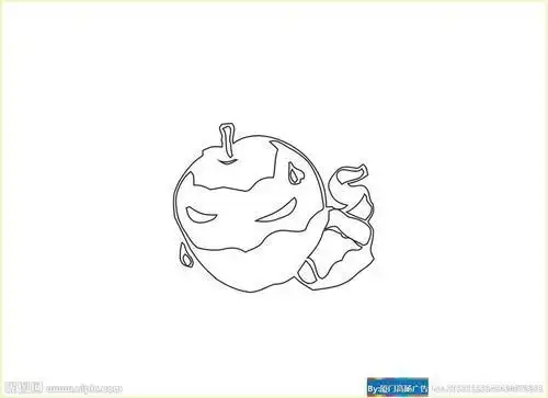苹果的剖面简笔画苹果简笔画教程切开的苹果简笔画怎么画苹果简笔画