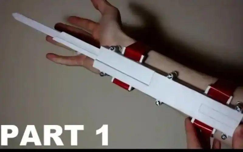 油管搬运如何用试卷制作一把三段式袖剑