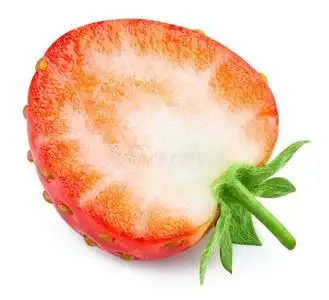 切开的草莓图片