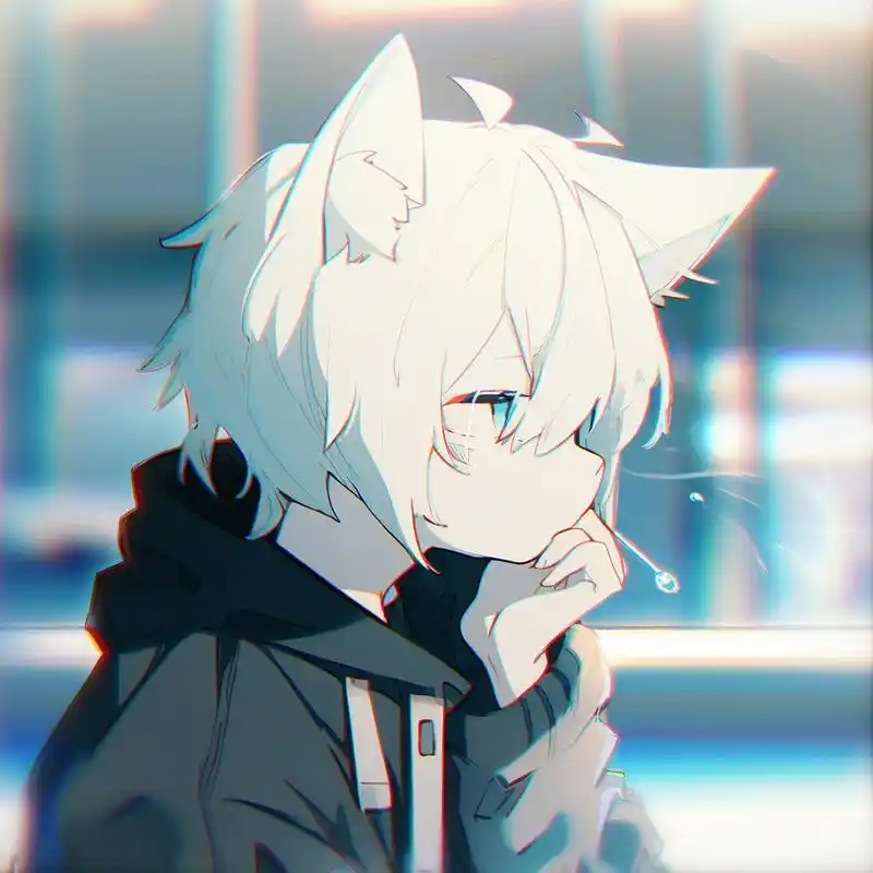 男生头像|猫耳少年 喜欢的话可以用来当头像不要用来发作品