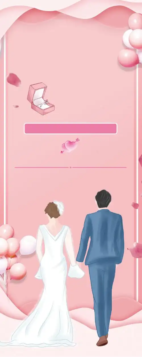 婚礼粉色背景-婚礼粉色花朵浪漫展板背景图片-图司机
