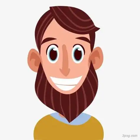 卡通笑脸人物头像矢量png素材透明免抠图片动植人物