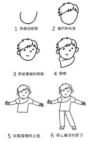 古装q版小女孩简笔画彩色图片素材大全,图片,简笔画-学笔画