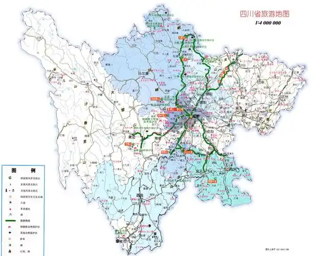 新版--四川省旅游地图