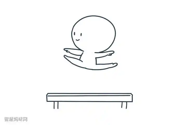 简单的奥运简笔画平衡木