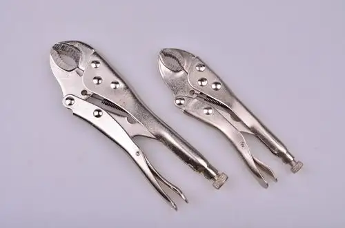 10寸圆嘴口优质大力钳子 光柄大力钳 45#钢重型钳子五金手动工具