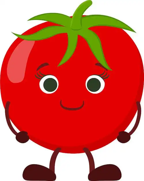 卡通人物西红柿-可爱的微笑图片