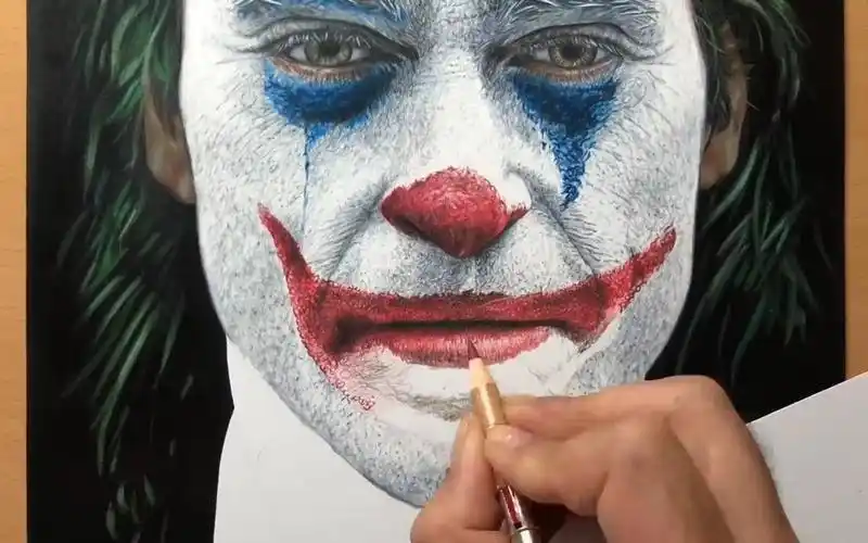 国外画师artology《小丑》手绘过程