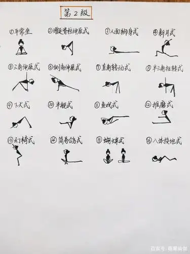 1-9段健身瑜伽小人大全