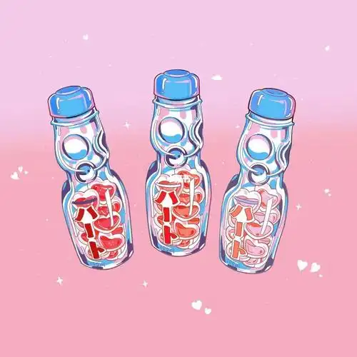 我的随手画  #可爱  可爱风波子汽水瓶