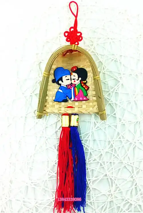 韩国民俗朝鲜族工艺品簸箕挂件校园活动小礼品婚庆创意家居挂件