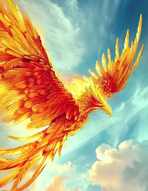 外形上,金翅大鹏展翅时能遮天蔽日,金色的翅膀闪耀着太阳