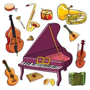 卡通乐器手风琴图片-卡通乐器手风琴素材-卡通乐器手风琴插画-摄图新