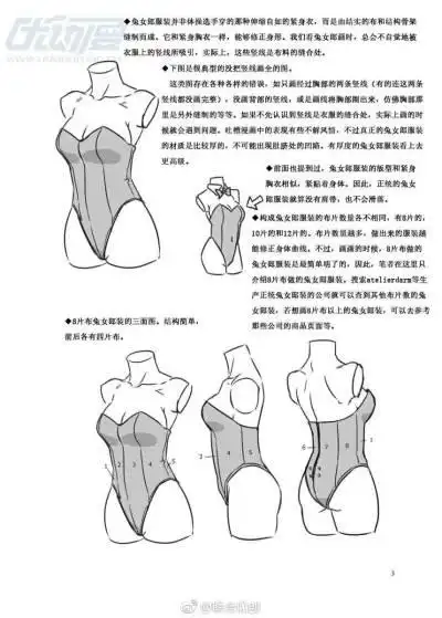 临摹素材兔女郎