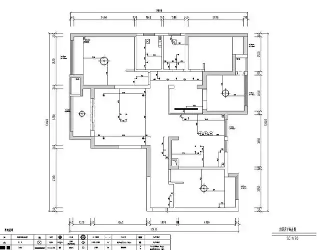 现代灰色简洁-四室两厅住宅装修施工图设计