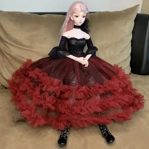 【京优购】60厘米芭比娃娃的公主裙 换装穿衣服裙子婚纱时装裙女孩