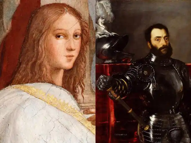 拉斐尔雅典学院中那个回眸一笑的少年