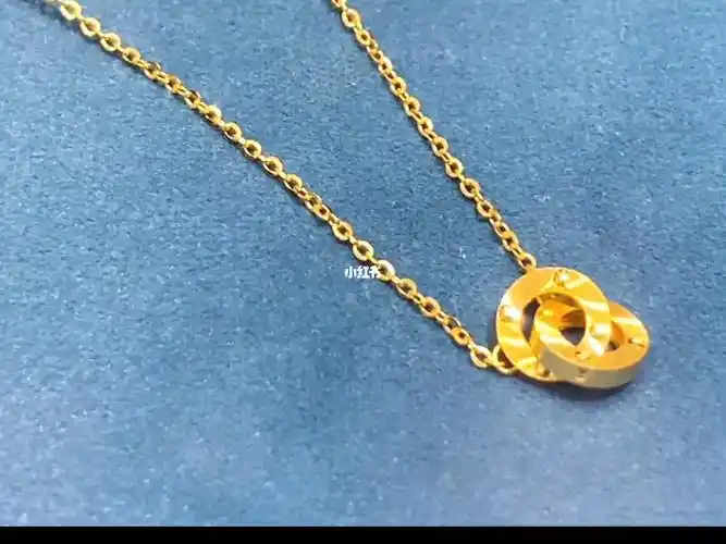 环环相扣项链黄金项链老凤祥