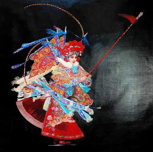 京剧|纯艺术|绘画|喜越庭油画 - 原创作品 - 站酷 (zcool)