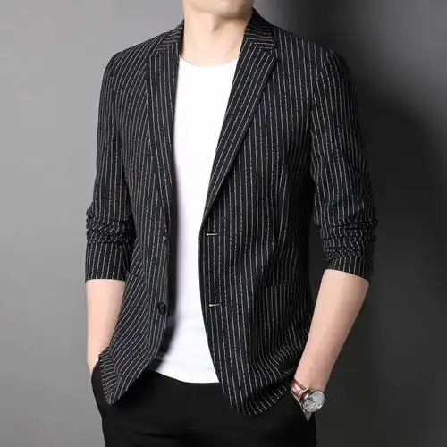 2022春求季新款男士西服修身时尚爆款中青年潮流西装外套一件代发