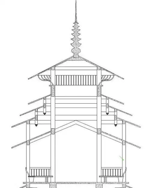 民族风情风雨桥建筑图图片