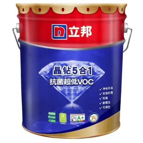 晶钻抗菌5合1超低voc 18l_内墙乳胶漆_全部商品_立邦官方商城