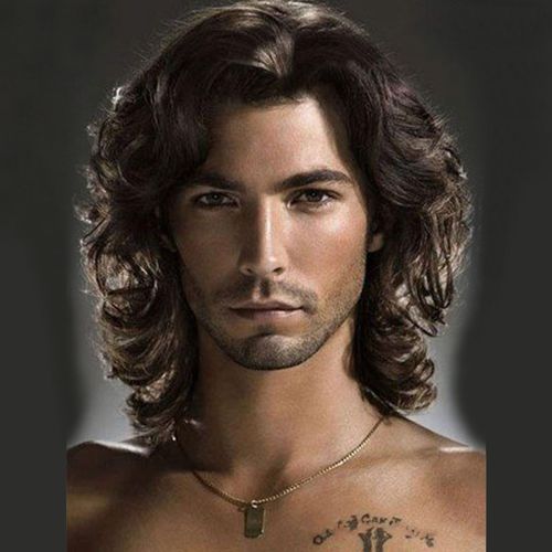 男卷发短发图片