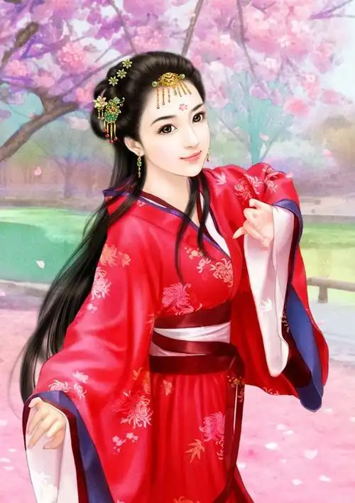 古装美女 古风美人 绝代佳人 国色天香 唯美手绘彩绘 精美插画漫画