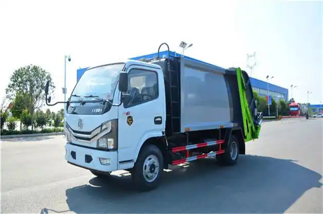 国六东风小多利卡6方压缩垃圾车城市街道环卫小型清洁垃圾车