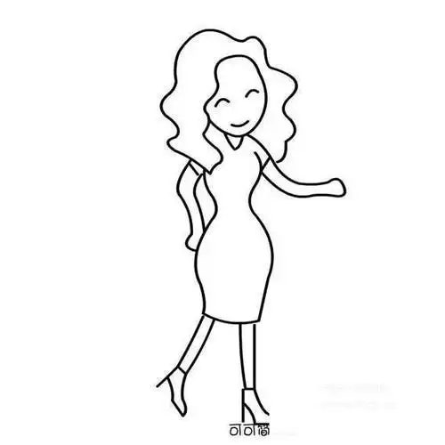 美女跑车简笔画美女跑车的简笔画画法