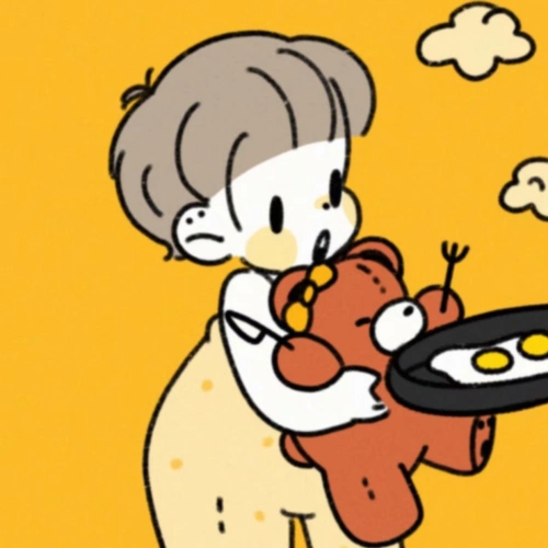 可爱情头|天边渐渐有橙色_腾讯新闻