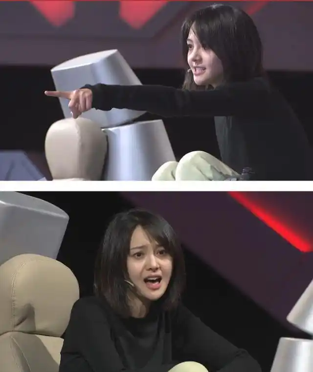 郑爽在《这!就是铁甲》中发火