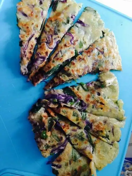 suga李做的韭菜鸡蛋摊饼