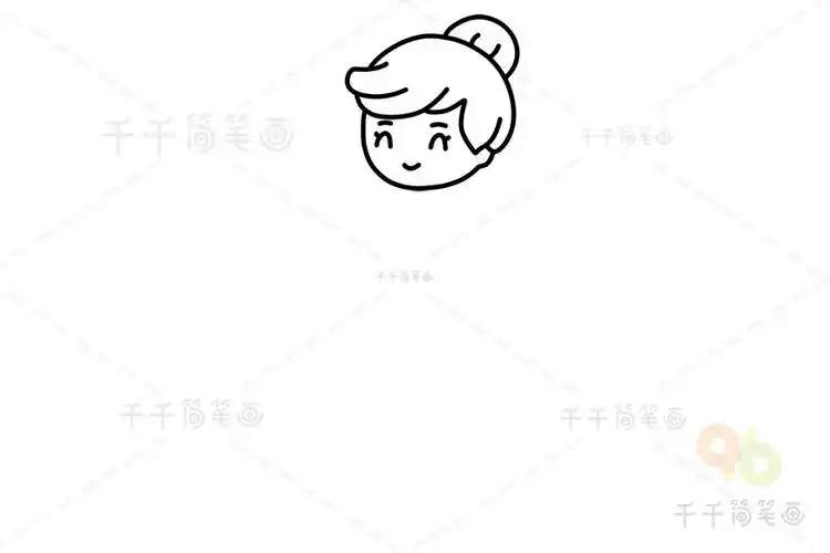 妈妈简笔画步骤图解