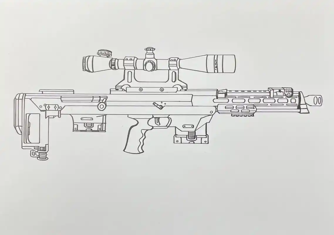 一起学画画 #绘画教程 #军事爱好者 #画枪 #简笔画 火 - 抖音