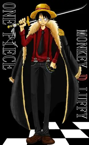 谁有海贼王路飞这个图的高清版,最好是全身的,谢谢了