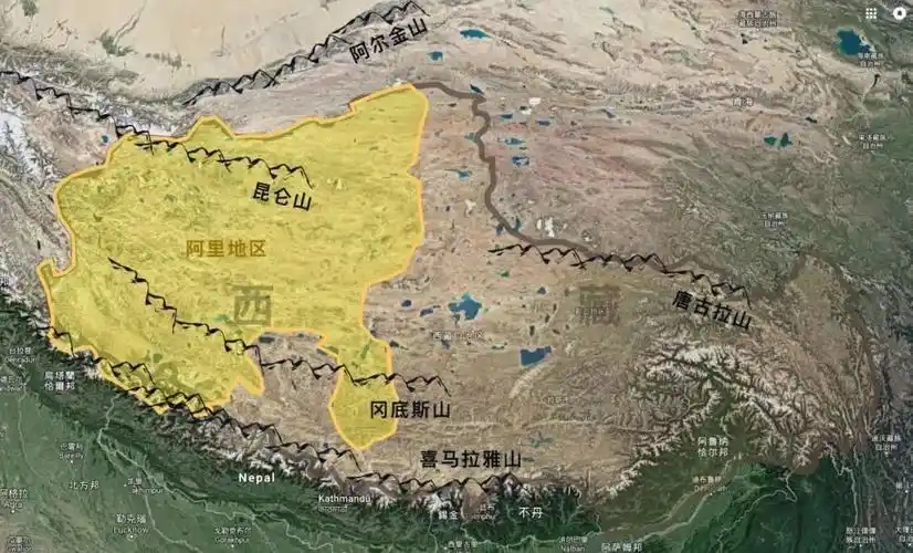 西藏做为一个被群山拱卫的世界屋脊(南有喜马拉雅山脉,冈底斯山脉,北