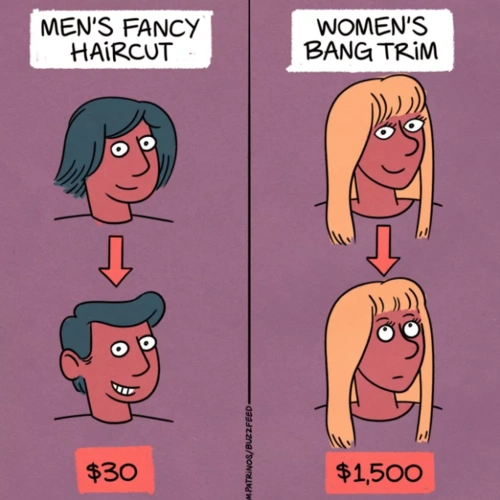 男生剪头发vs女生剪头发