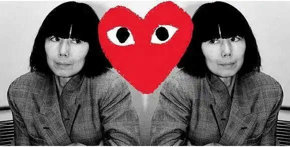 但你可能见过她品牌名下桃心大眼睛经典形象,川久保玲的作品很少被人