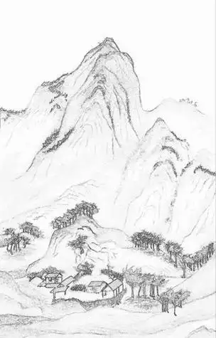 幼儿千里江山图简笔画