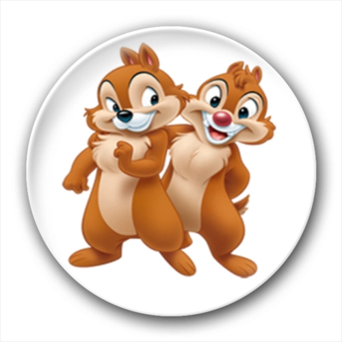 松鼠兄弟-卡通小人钥匙扣