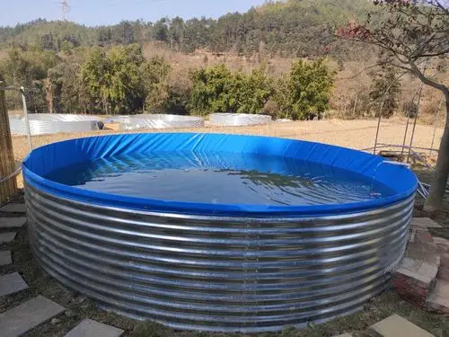 新型镀锌板养鱼帆布高密度养鱼