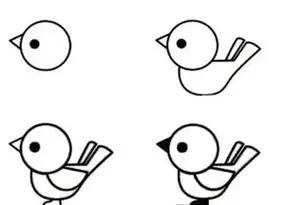 简笔画小鸟怎么画二年级简笔画小鸟怎么画