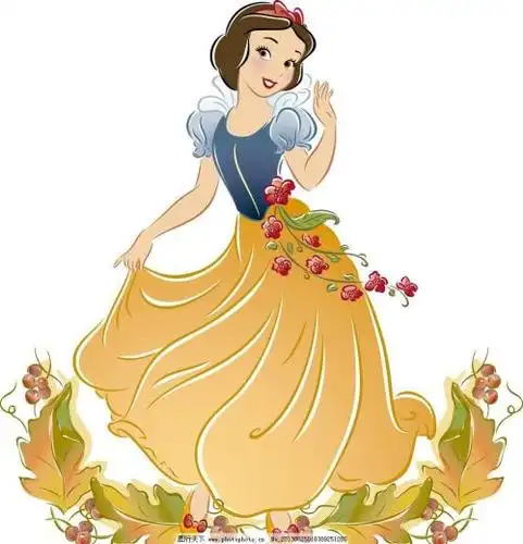剪纸白雪公主人物图片大全