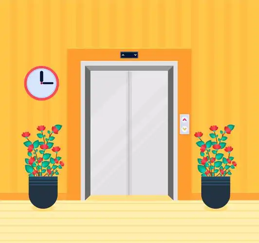 创意电梯设计矢量素材