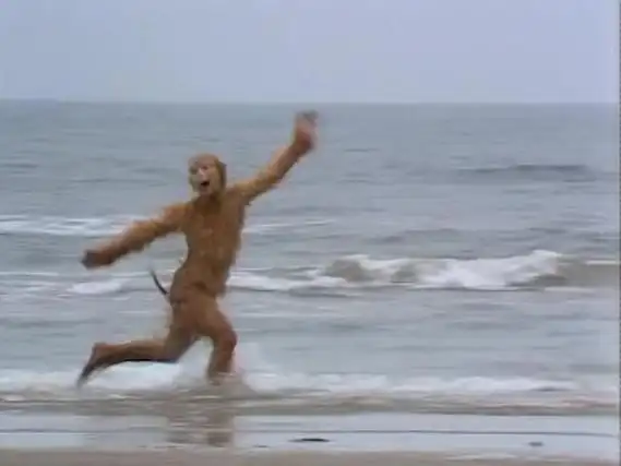 "想起刚才那一幕我还是想笑:"你别说,你海边奔跑那个场景确实让我想起