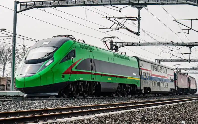 拉林铁路双源动集电力动力车hxd1d-j0002北京环铁试车